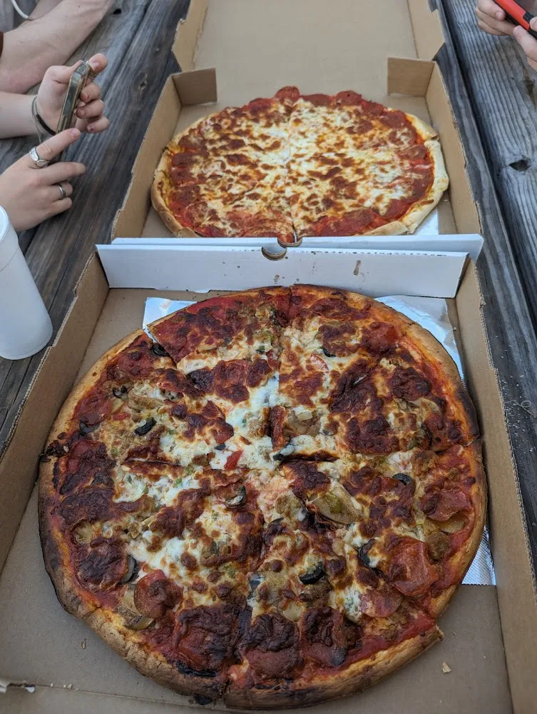 Cheese and Sausage Pizza