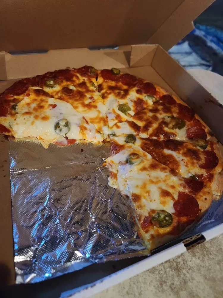 Pepperoni Pizza with Jalapenos